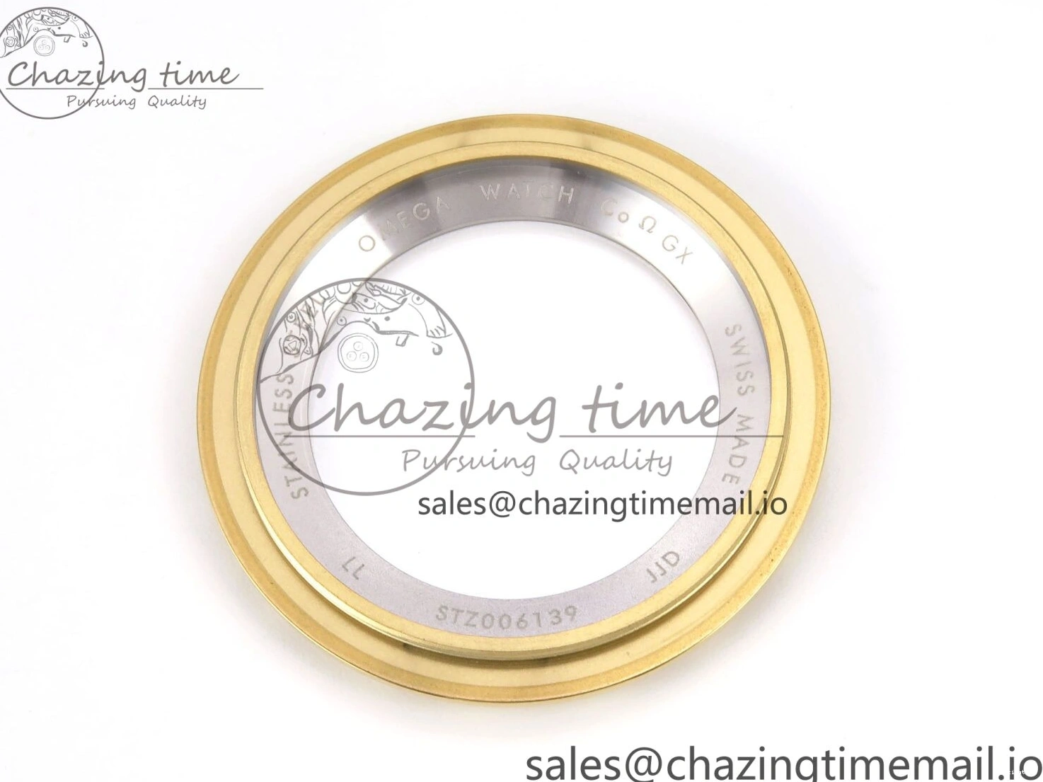 0408 Seamaster 300m Diver YG OMF 1:1 Best Edition Blue Orange Ceramic White Dial on Blue Nato Strap A Colorful 7704